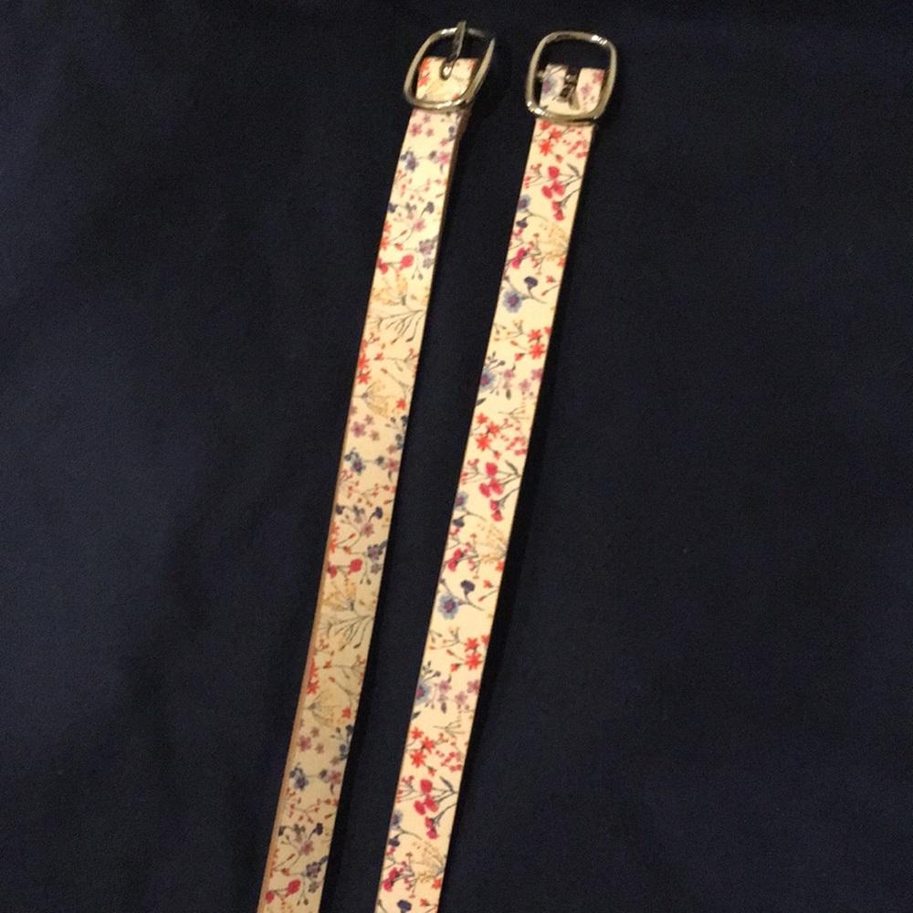 Colorful floral women’s belts size ML